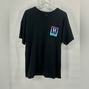 Hooliganism Cotton Black T-Shirt with Logo L